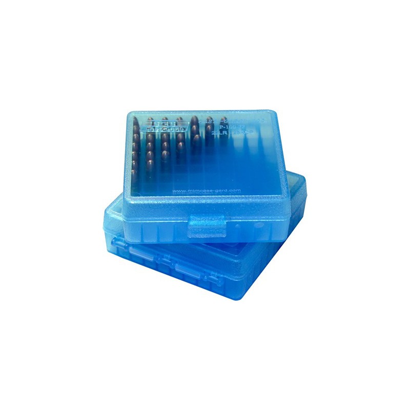 Caja MTM .38-357 100 Cartuchos Azul