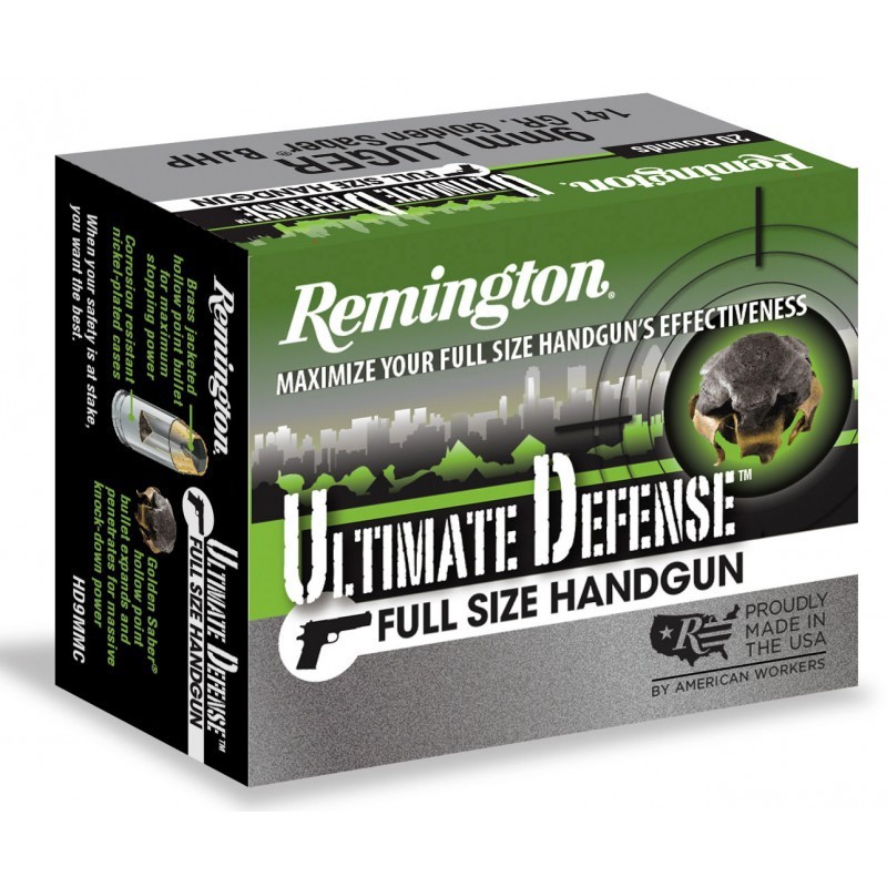 Munición Remington 9 Pb 124 Ultimate Defense BJHP