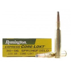 Munición Remington .30-06 Spr 220 Core Lokt