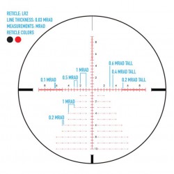 Visor Sightmark 3-18x50 Citadel con retícula LR2 MRDA.